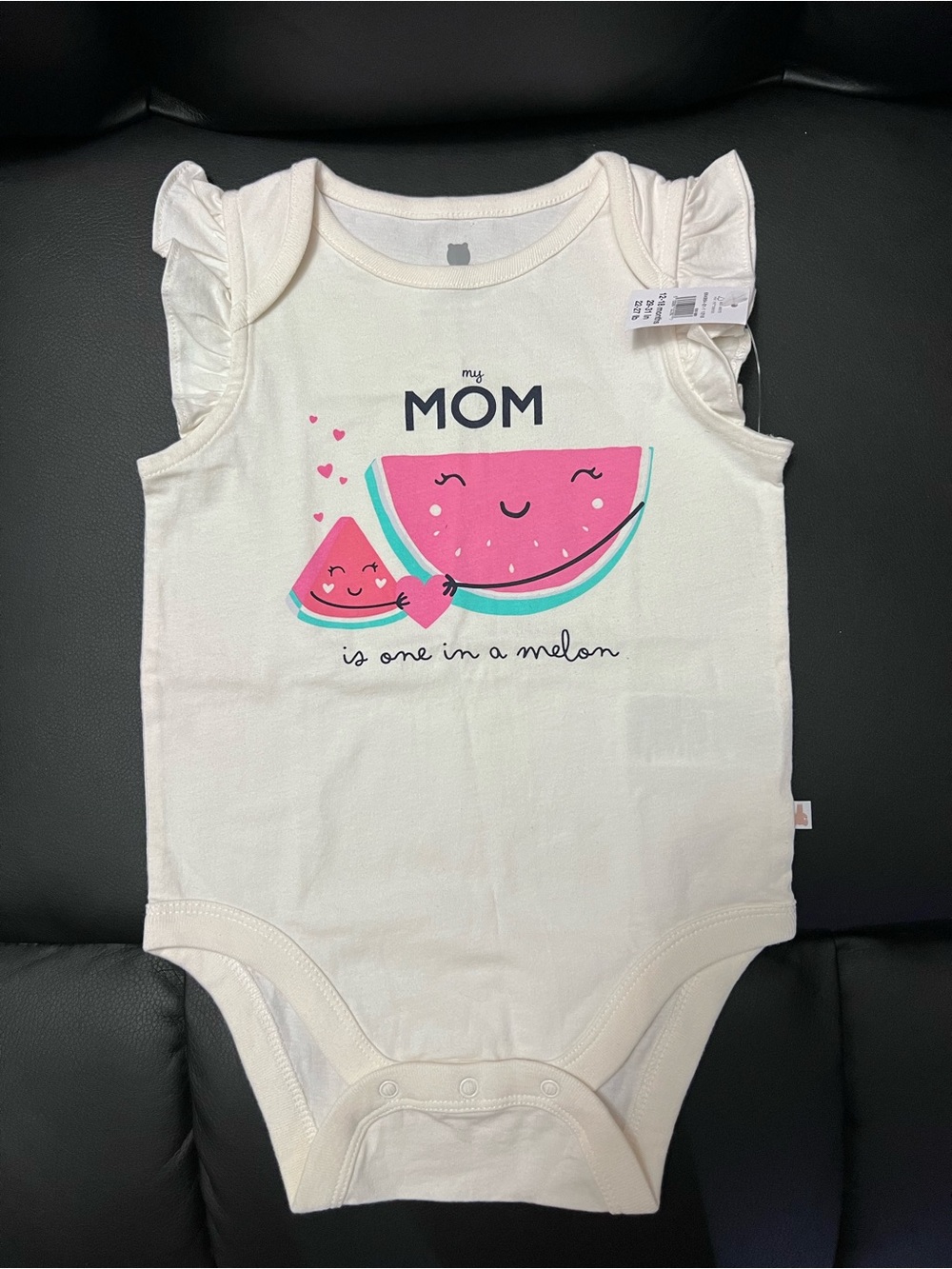 Mom Watermelon Bodysuit (12-18 Months)